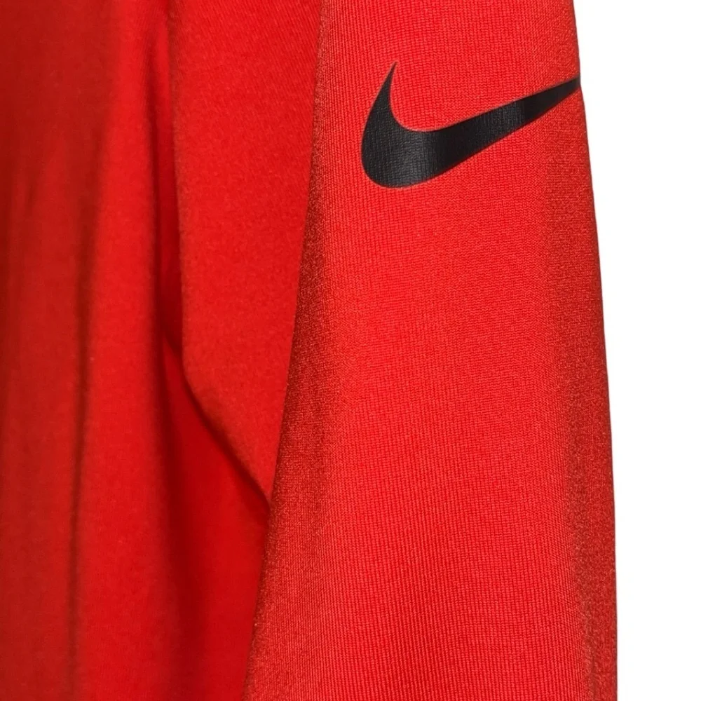 Nike Pro Women's Orange Athletic Shirt Size Large P2P 19" - Picture 3 of 4